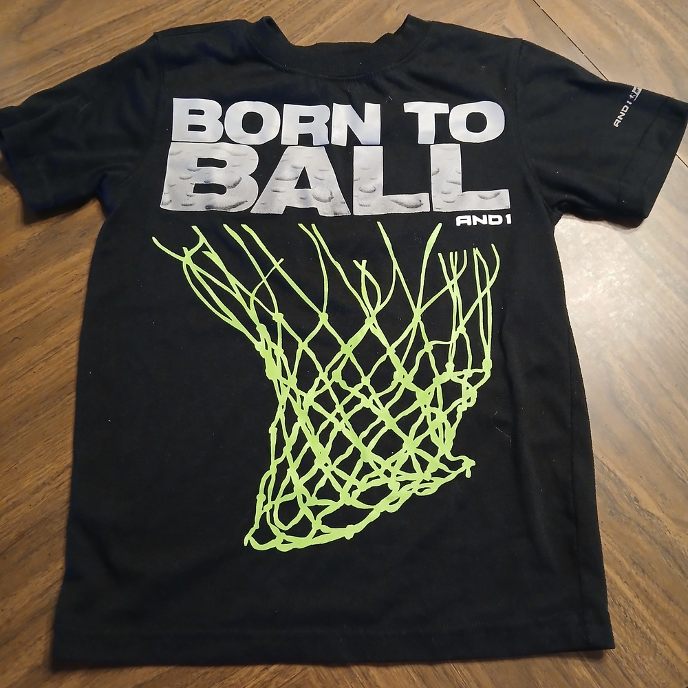 AND1 Kids Black Graphic T-Shirt